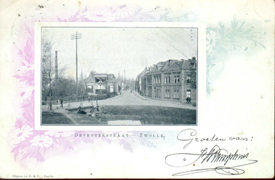 3931 PBKR1902 Gezicht vanaf de Hoge Spoorbrug in de Deventerstraat (sinds 1945 Van Karnebeekstraat), 1892. De hoge ...