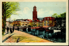 3986 PBKR2498 Ingekleurde prentbriefkaart van het voetpad langs het Klein Wezenland (vanaf 1933 Burgemeester van ...
