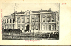4051 PBKR0230 Rijks HBS, ca. 1900. Ontwerp stadsarchitect Berend Reinders (1825-1890) in Neoclassiscistische stijl, ...