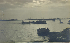4154 PBKR1946 Hoog water van de IJssel, gezien vanaf de Zwolse kant, bij het Katerveer in 1916., 1916-00-00