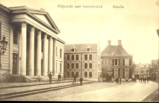 4266 PBKR0265 Blijmarkt ca. 1913. Van links naar rechts: Blijmarkt 20: voormalig Gerechtsgebouw, gerechtshof,Blijmarkt ...
