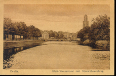 5000 PBKR0387 Klein Wezenland, ca. 1925, (vanaf 1933 Burgemeester van Roijensingel), gezien over stadsgracht naar ...