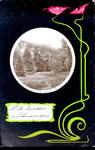 5052 PBKR0976 Schmuck-Karte in Jugendstil. Park het Engelse Werk, ca. 1900., 1900-00-00