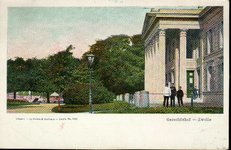 5334 PBKR2733 Ingekleurde prentbriefkaart van het Paleis van Justitie (uit 1841, ontworpen door architect E.L. de ...