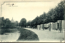 5371 PBKR0469 Burgemeester van Roijensingel, ca. 1900, (tot 1933 Klein Weezenland), vanaf het voetpad langs de ...