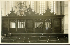 5800 PBKR1687 Grote kerk, interieur ca. 1939.Koorhek, vervaardigd door Swier Kistemaker in 1597., 1939-00-00