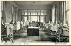6072 PBKR2877 Rhijnvis Feithlaan, Sophia Ziekenhuis, 1925.Interieur Mannenzaal, met serre; geen afscherming tussen de ...
