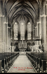 6288 PBKR2912 Interieur van de R.K. Sint-Michaelskerk uit 1892 aan de Roggenstraat. De kaart is afgestempeld in 1909., ...