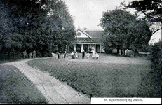 6317 PBKR0065 Haersterveerweg 23, theehuis Agnietenberg, 1905-1910. In 1717 was al op deze plaats een theeschenkerij ...