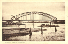 651 PBKR4234 IJsselbrug en pont Katerveer over de IJssel, 1930., 1930-00-00