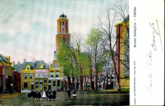 6622 PBKR1262 Grote Kerkplein met zicht op de Peperbus en mensen op de voorgrond, ca. 1906., 1900-00-00
