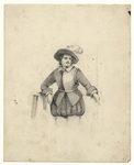 1112 -TP000976 Een afbeelding van een man in zeventiende-eeuwse kledij.