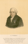 563 -TP000141 Portret van Meindert Tydeman (1741-1825), borstbeeld naar links, in toga. Tekst onder prent: Nat. d. 20 ...