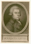583 -TP000161 Portret van Rhijnvis Feith (1753-1824), borstbeeld naar rechts, in ovaal; voetstuk met inscriptie Mr. ...