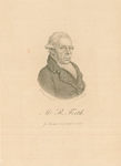 586 -TP000164 Portret van de dichter Rhijnvis Feith (1753-1824), borstbeeld naar rechts gericht. Op de achterzijde ...
