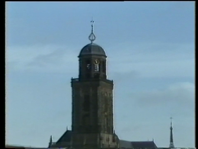 626 BB10868 De derde uitzending van DDTV, Deventer Dagblad TV over de wederopbouw van de Deventer binnenstad, met ...