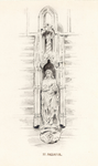 38569 Afbeelding van het beeld van de Christus Salvator Mundi aan de westgevel van Paushuize aan de Kromme Nieuwegracht ...