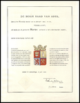 234-A De Hoge Raad van Adel, Verklaring van de hoge Raad van Adel, gelet op het besluit van 18 februari 1964, voor het ...
