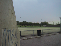 507-0625 Stadion Molenberg Heerlen, zicht op het voetbalveld, ca. 1965.