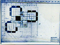 507-0700 Plattegrond (blauwdruk) AZM kantoorgebouw,