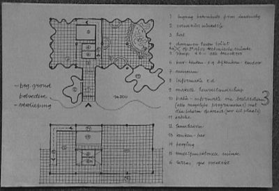 507-1336 Tekening plattegrond project La grande promenade Gulpen, ca. 1985