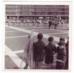 209 Optreden verkenners St. Jorisband in Heerlen., 04-05-1963.