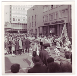 213 Optreden verkenners St. Jorisband in Heerlen., 04-05-1963.