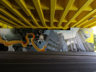 9718-2 Graffiti viaduct Valkenburgerweg