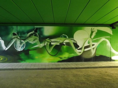 9719-2 Grafitti viaduct Bremersweg