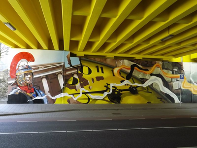 9718-1 Graffiti viaduct Valkenburgerweg