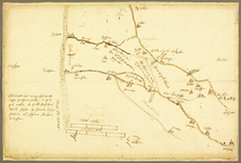 169 zonder titel Schets van de loop van Schipbeek en Berkel van Westfalen tot aan de IJssel, langs Coesfeld, Zutphen, ...