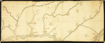 190 Karte van die Merkelse Schipbeke Waterlopen, havezaten en steden van Achterhoek en Salland. Niet raadpleegbaar ivm ...