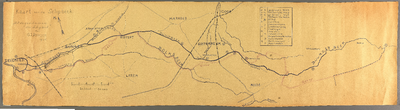 3582 Kaart der boven Rivieren, monden van de Waal en den IJssel Waterwegenkaart van de Rijn, van Het Spijk tot Arnhem; ...