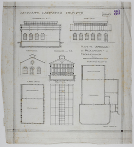 582 Plan voor het verbouwen der Recelateur en Machinekamer, 02-02-1907