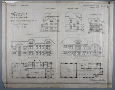 584 Plan administratiegebouw met magazijn, 01-05-1909 - 31-05-1909