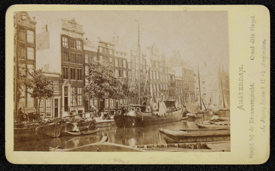 1821 -13 Amsterdam, Singel, gezien naar de hoek van de Brouwersgracht., 01-01-1860 - 01-01-1870