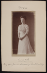 3671 c Portret van Prinzessin Elizabeth von Mecklenburg Schwerin, gesigneerd bij gelegenheid van haar bezoek aan ...