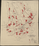 4054 Areaal kaart Administratie 'Oost-Djember' Aantekeningen tot en met 1957, 08-08-1955
