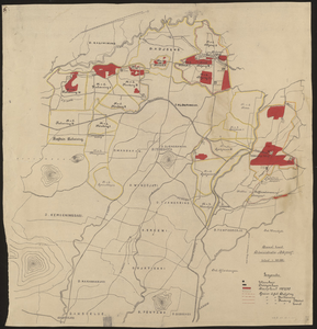 4055 Areaal kaart Administratie 'Adjong' Aantekeningen tot en met 1957, 25-08-1955