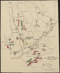 4056 Areaal kaart Administratie 'Oost-Djember' Aantekeningen tot en met 1957, 08-08-1955
