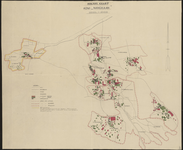 4057 Areaal kaart Administratie 'Nangkaan' Met wijzigingen en aantekeningen tot 1957, 28-09-1955