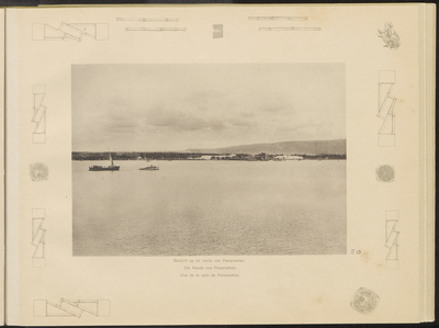 5100 -0050 Gezicht vanaf zee op de rede van Panaroekan, 1894 - 1909