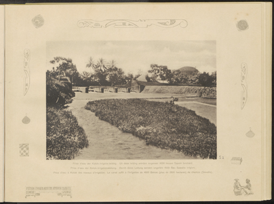5100 -0052 Inlaat van de irrigatiewerken in Kotok, waarmee meer dan 2800 ha sawah werd bevloeid, 1894 - 1909