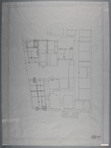 255 Raadhuis, begane grondplan in 1863 (14 mei 1930) copie 1980, 1930-01-01