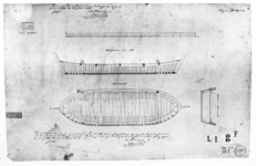 12335 Tekening behorende bij aanbesteding: maken van een brugschip., 1857-01-01