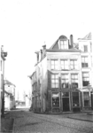 18157 Hoekhuis Boterstraat / Zandpoort, voorgevel in toestand vòòr 1901. Bier en koffijhuis van A.J.S. Hagelaars, ...