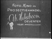 38 -FILM Film zonder geluid, gemaakt door Foto, Kino en Projectiehandel Ab. Hakeboom Deventer. Bouw van Prins ...