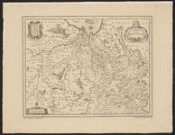 100 Ditio Trans-Isulana r.b. onder wapen van Overijssel Nadruk atlaskaart provincie Overijssel/Drente. Wegen, plaatsen ...