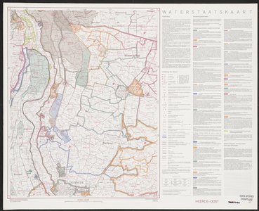 154 Waterstaatskaart - Heerde- oost kaart 27 Kaart afwateringsgebieden Deventer-Zwolle. Topografische kaart 1:50.000 ...