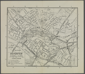 16 Deventer Stadsplattegrond uit ANWB boekje 1941. Binnenstad met directe omgeving., 1941-01-01